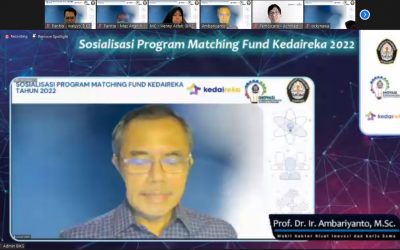 Sosialisasi Matching Fund Kedaireka Tahun 2022 Universitas Diponegoro