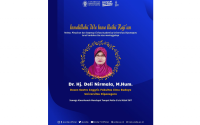 UNDIP Berduka atas Meninggalnya Dosen FIB UNDIP, Dr. Deli Nirmala, M.Hum.