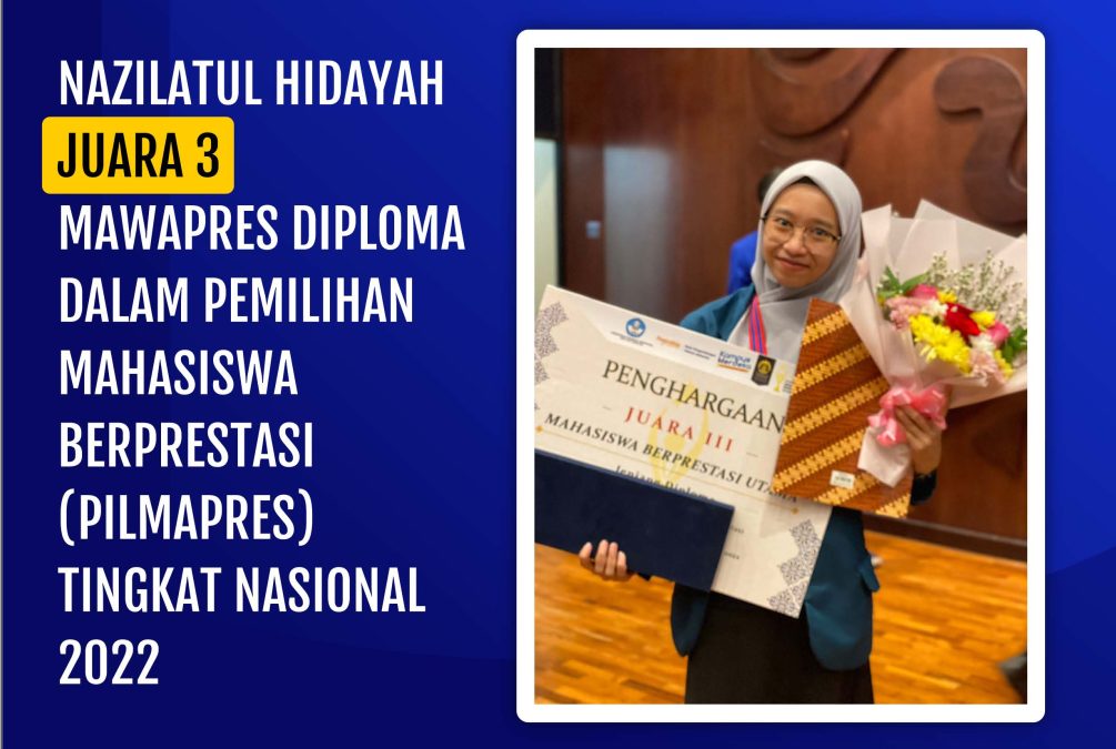 UNDIP Student Won Third Place in the Diploma Category in Pilmapres 2022