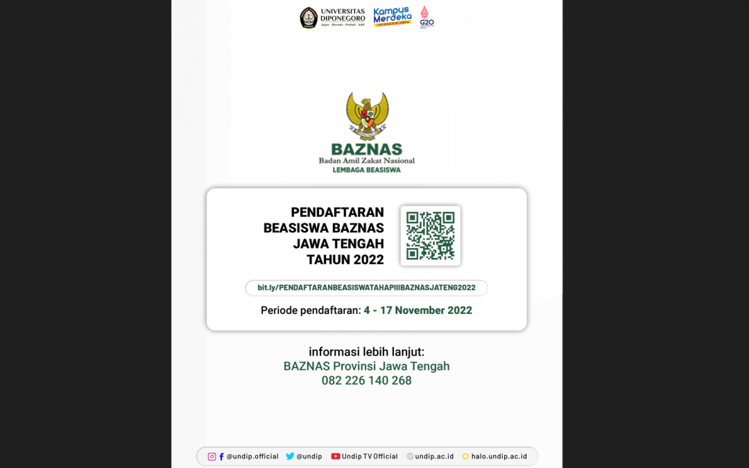 2022 BAZNAS Scholarship Announcement