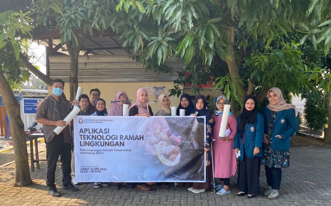 Introduction of Biopore Environmentally Friendly Technology at Diponegoro University Vocational School to Support Sustainable Development Goals (SDGs) #15