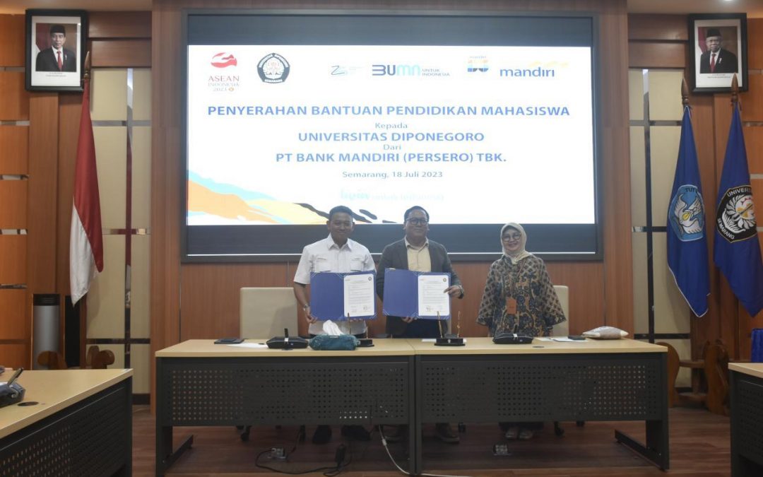 UNDIP Welcomes the Student Scholarship Program from Bank Mandiri