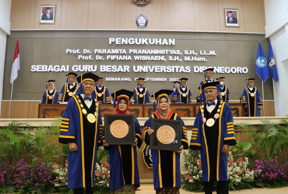 Fakultas Hukum UNDIP Tambah Dua Guru Besar