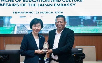 Visit of the Educational and Cultural Attaché of the Embassy of Japan in Indonesia to UNDIP to Promote MEXT Scholarships