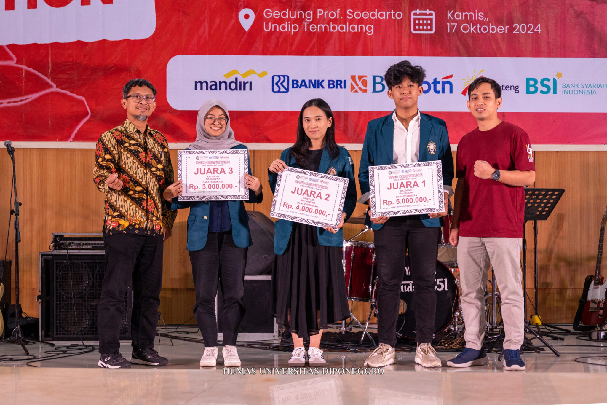 Keseruan Band Competition pada Dies Natalis Ke-67 UNDIP Kembangkan Talenta Civitas Academica