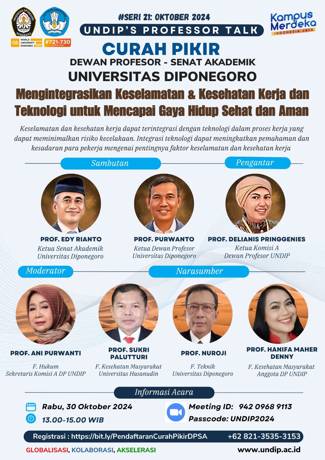 Dewan Profesor UNDIP Bahas Integrasi K3 dan Teknologi Upaya Mencapai Gaya Hidup Sehat dan Aman