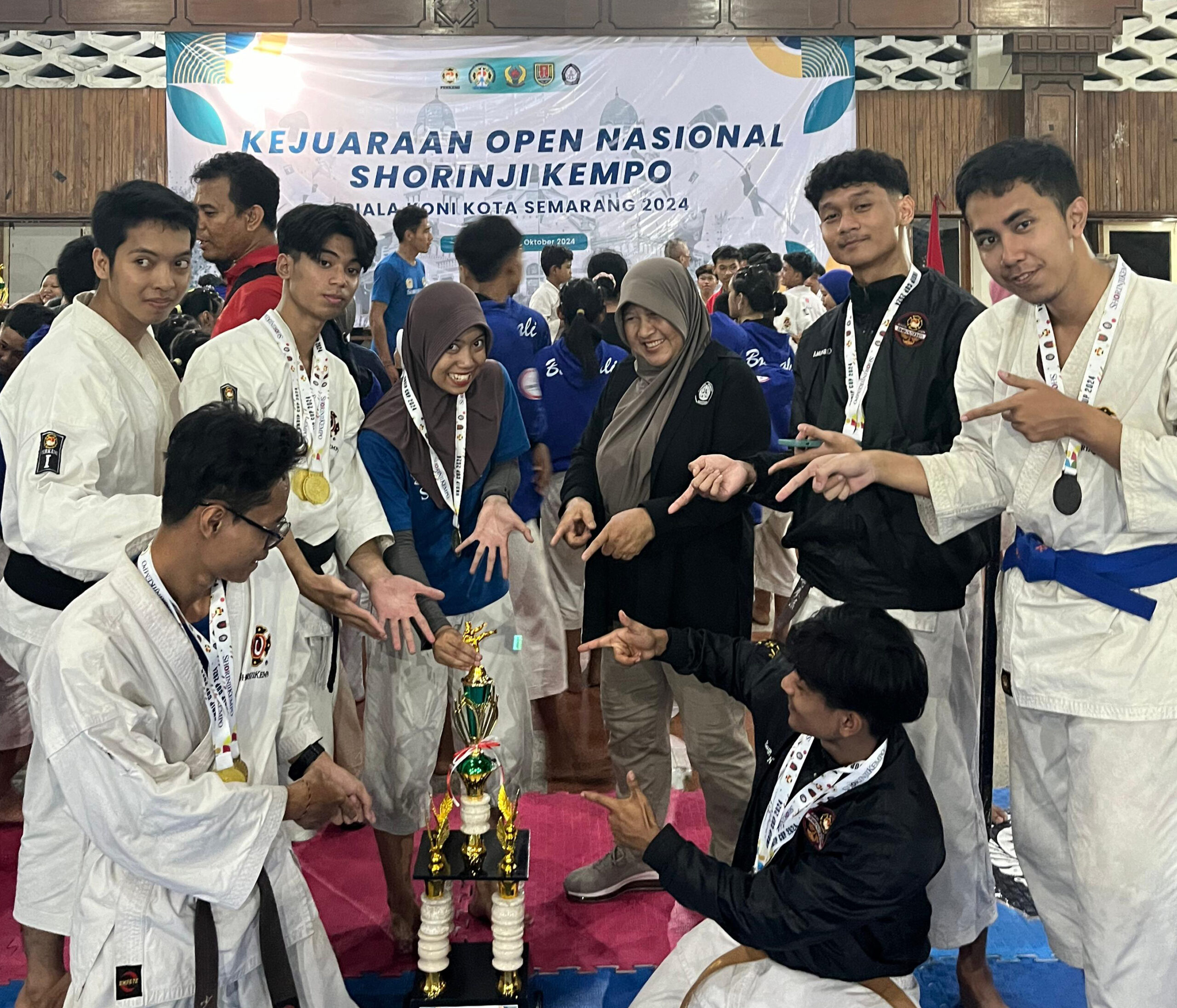 UNDIP Sabet Juara Umum Kejuaraan Open Nasional Shorinji Kempo 2024
