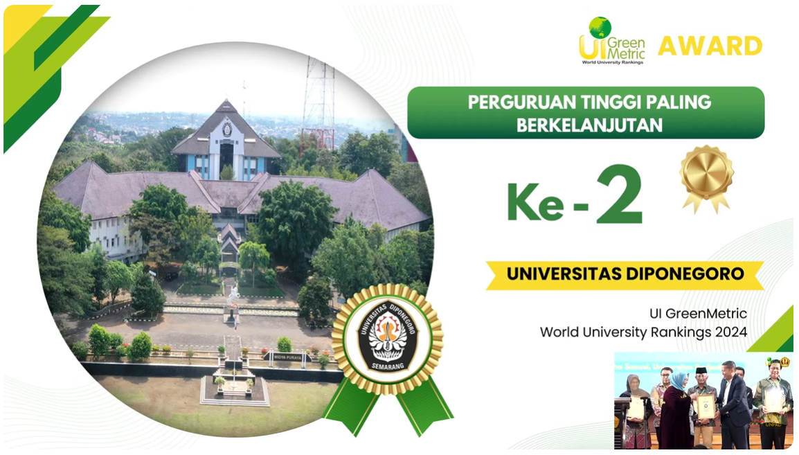 UNDIP Kembali Berjaya di UI GreenMetric: Mempertahankan Prestasi Lima Tahun Beruntun
